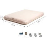 Matelas gonflable portable bébé camping extérieur tapis confortable sécurité doux matériau PVC accessoires inclus portée universelle