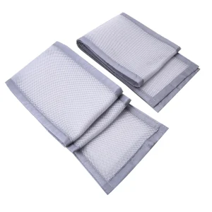 Parechocs lit bébé en polyester mesh gris confortable et sécuritaire pour nouveauné Parechocs lit bébé en polyester mesh gris confortable et sécuritaire pour nouveauné