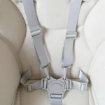 Ceinture de sécurité pour enfant harnais 5 points siège auto poussette design croix ajustable polyester moderne sécurisé 06 ans