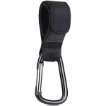 1-10 pièces crochets de poussette fermoir adhésif boucle boucle Clips mousqueton chariot organisateur sac à couches Shopping landau crochet boucles cintre – 1pc