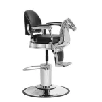 Chaise de coiffure pour enfants design tête de cheval chaise salon coiffure enfant meuble beauté style moderne matériau métal cuir synthétique