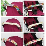 Coussin de barre de poussette en coton rembourré design animé confort bébé sécurité accessoire poussette Easy Poussette