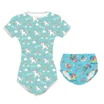 Ensemble pyjama bébé adulte ABDL body à entrejambe pression sécurité confort bébé
