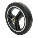 Roue de poussette avant universelle 17cm acier inoxydable caoutchouc durable roulement 6900ZZ accessoires bébé design moderne qualité premium