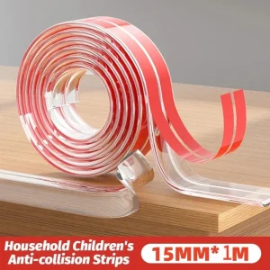 Bandes anticollision pour enfants Protège bords autoadhésives transparentes Sécurité mobiliers 15mm x 1m Design moderne Élégance discrète Bandes anticollision pour enfants Protège bords autoadhésives transparentes Sécurité mobiliers 15mm x 1m Design moderne Élégance discrète