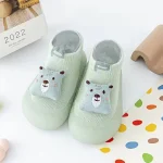 Chaussons bébé intérieur semelle souple coordonnants style ours en peluche printemps automne pour garçon fille 13 ans sécurité confort