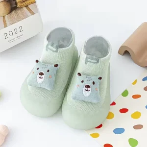 Chaussons bébé intérieur semelle souple coordonnants style ours en peluche printemps automne pour garçon fille 13 ans sécurité confort