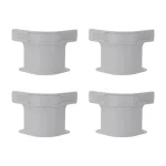 Ensembles d&rsquo;adaptateurs en plastique gris pour tuyauterie jardinage et drainage 4 pièces design simple et fonctionnel usage pratique pour système d&rsquo;arrosage