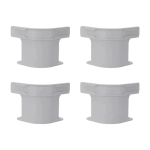 Ensembles d&rsquo;adaptateurs en plastique gris pour tuyauterie jardinage et drainage 4 pièces design simple et fonctionnel usage pratique pour système d&rsquo;arrosage