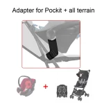 Adaptateur Pockit pour Poussette Tout Terrain Accessoire de Voyage pour Bébé Convertisseur de Siège Auto Compatible Cybex Aton Cloud Q/Z Bumosquito