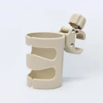 Portegobelet multifonctionnel pour poussettes bébé support d&rsquo;accoudoir organizer bouteilles eau fixation vis design ergonomique couleur khaki