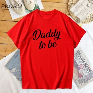Tshirt Daddy to be coton future papa drôle annonce grossesse cadeau original homme maman futur père