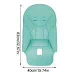 Siège auto bébé réhausseur安全高背座 portable en tissu rembourré pour enfant siège voiture confortable et sécurisé pour nourrisson design moderne mint