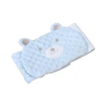 Coussin de confort bébé housse ours design doux peluche tissu moelleux accessoire chambre enfant cadeau naissance