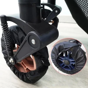 Protecteur de pneu Antipoussière pour poussette bébé 2 pièces housse roue Oxford antisalissure accessoires landau Protecteur de pneu Antipoussière pour poussette bébé 2 pièces housse roue Oxford antisalissure accessoires landau