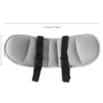 Coussin de tête ergonomique bébé siège auto confort et sécurité 42.5x14cm gris facile à fixer