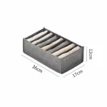 Organisateur de vêtements pour tiroir bébé rangement vêtements boîte de rangement tiroir compartiments séparés tissu Canvas style moderne gris économies d&rsquo;espace