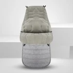 Sac de couchage poussette bébé 1 pièce gris polaire doux couvrepied protection hiver confort universel zips latéraux sécurité enfants