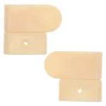 Capuchons de protection pour meubles protègebords en plastique beige clair design sécuritaire fixations incluses accessoires bébé sécurité domestique enfants et animaux
