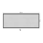 Barrière de sécurité pour bébé en maille translucide 180x72cm intérieur/extérieur sans perçage protection pour escaliers et portes facile à installer durable et sûr