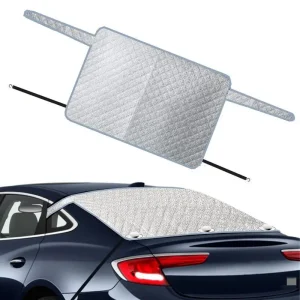 Couverture paresoleil coffre voiture protection rayons UV résistance chaleur excessive aluminium double couche fixation magnétique facile installation
