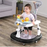 Marcheur Pliable pour Bébé AntiRoulis MultiFonction Chariot à Main Apprendre à Marcher Durable et Pratique