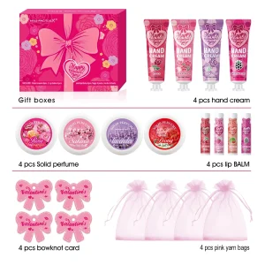 Coffret cadeau MISS FACTORY 20 pièces beauté soins mains lèvres parfum SaintValentin sac rose nœud romantique jeune adulte adolescente Valentine kit beauté Coffret cadeau MISS FACTORY 20 pièces beauté soins mains lèvres parfum SaintValentin sac rose nœud romantique jeune adulte adolescente Valentine kit beauté
