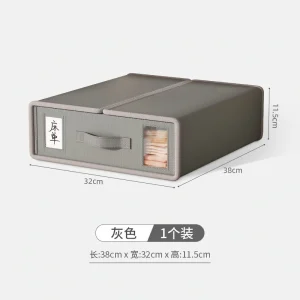 Boîte de rangement de literie pliable en tissu Oxford antipoussière style moderne.organisateur de linge sous le lit grande capacité 4 pièces