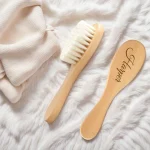 Brosse à cheveux personnalisée pour bébé peigne gravé ensemble soins cheveux bébé cadeau personnalisé nouveauné