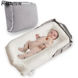 Lit de voyage portable bébé mini berceau pliable couffin de transport accessoire bébé sécuritaire design compact usage quotidien et voyage