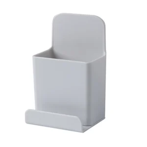 Organisateur de bureau étagère murale rangements documents fournitures bureau support sans montage plastique blanc moderne compact