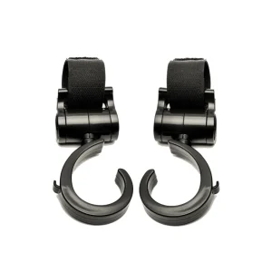 Accessoires universels pour poussette bébé crochets 360° rotation cintre sac à langer matériel d’activité bébé noir Accessoires universels pour poussette bébé crochets 360° rotation cintre sac à langer matériel d’activité bébé noir