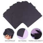 Feuilles de papier Origami noir double face 100 pièces artisanat enfant bricolage durable imperméable et résistant