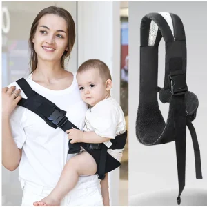 Ceinture de transport universelle bébé épaule simple écharpe portebébé respirante conception ergonomique mains libres quatre saisons  Noir