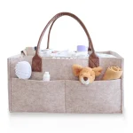 Organisateur de caddie à couches bébé sac à langer rangement feutre écoresponsable style moderne portable multicolore cadeau naissance accessoire poussette