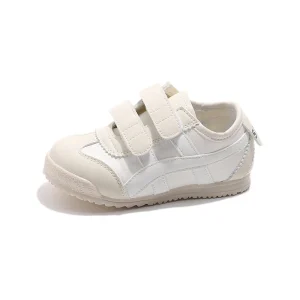 PUMA Chaussures enfants baskets blanches basses Velcro cuir synthétique antidérapantes respirantes 310 ans