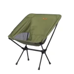 TARKA Chaise de Camping Pliable Légère en Tissu Oxford et Aluminium pour Jardin PiqueNique Plage et Pêche  Design Épuré Vert Olive