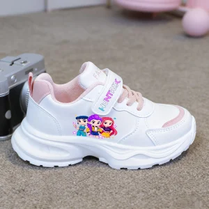 Nouveaux enfants chaussures de sport filles chaussures décontractées KPop démon chasseurs enfants dessin animé conseil chaussures étudiant course baskets – Pink-1