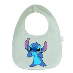 Bavoirs pour bébé avec motif cartoon tissu doux ajustable nouveauné à 3 ans protège vêtements design mignon sécurité et confort