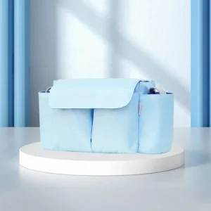 Sac de voyage bébé grande capacité sac d&rsquo;organisation poussette multipoche tissu Oxford design moderne usage quotidien