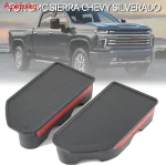 Couverture de protection pour piquet de rail de lit de camion adaptée Chevrolet Silverado GMC Sierra 1500 2500HD 3500HD 20192023 style élégant matériaux durables haute qualité
