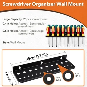 Organisateur mural tournevis outils bricolage atelier famille artisan style moderne Organisateur mural tournevis outils bricolage atelier famille artisan style moderne