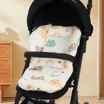 Coussin de siège de poussette bébé accessoire de voiture tissu doux motifs enfantins harnais de sécurité compact usage urbain style moderne bébé 02 ans