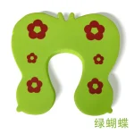 Arrêtoir de porte bébé en mousse douce design papillon floral sécurité enfant matériau hypoallergénique protecteur de porte intérieur extérieur 100% sûr pour les nouveaunés