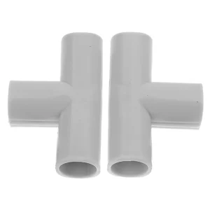 Connecteurs en plastique pour playpen raccords de tuyaux en T sécurité bébé joints en PVC usage intérieur et extérieur installation facile 2 pièces