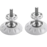 Ensemble de pieds réglables en plastique et métal ajustement de hauteur style moderne 2 pièces