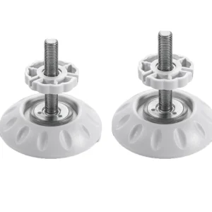 Ensemble de pieds réglables en plastique et métal ajustement de hauteur style moderne 2 pièces