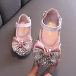 Chaussures filles ballerines strass perles fêtes élégantes occasion spéciale taille adaptée confortable