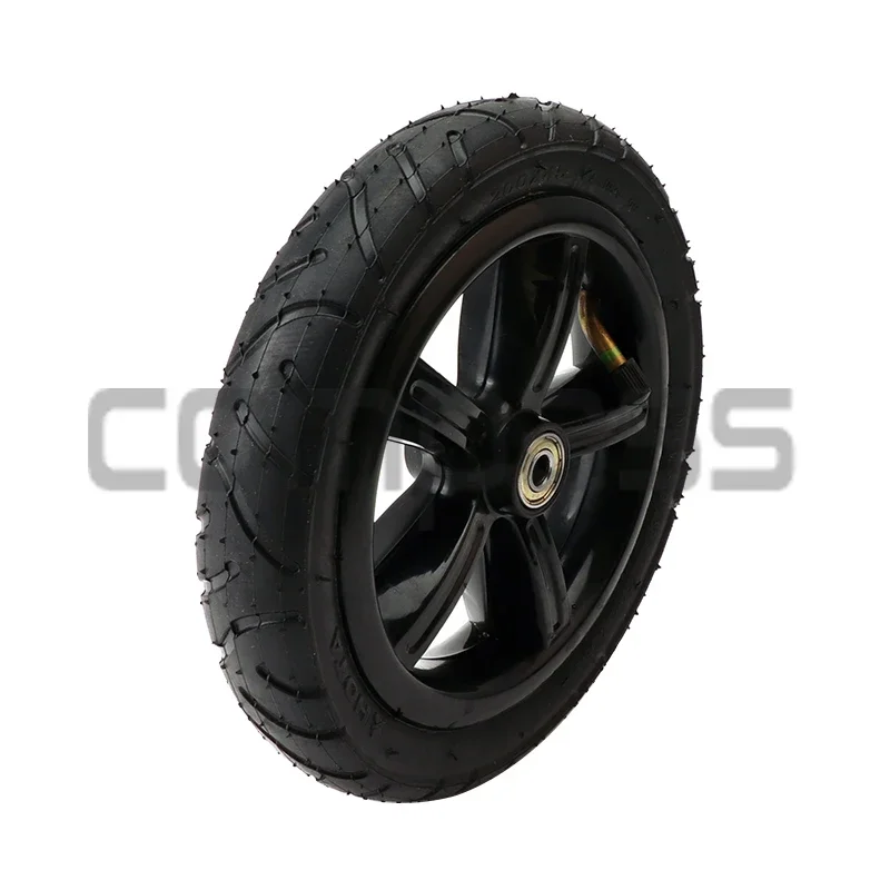 Roue pneumatique bébé poussette 200×45 scooter trottinette diamètre 200mm largeur 45mm noire caoutchouc qualité sécurité pratique compacte urbain