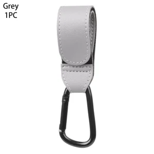 Porteclés carabiner multiusages résistant design moderne compatible poussette accessoire bébé gris élégant portable Porteclés carabiner multiusages résistant design moderne compatible poussette accessoire bébé gris élégant portable